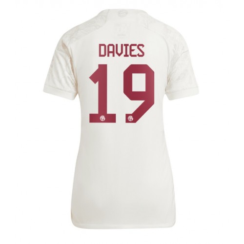 Maillot de foot Bayern Munich Alphonso Davies #19 Troisième Femmes 2023-24 Manches Courte